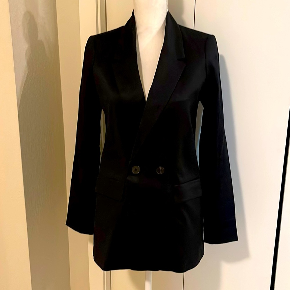 Banana republic black blazer size 2 NWT